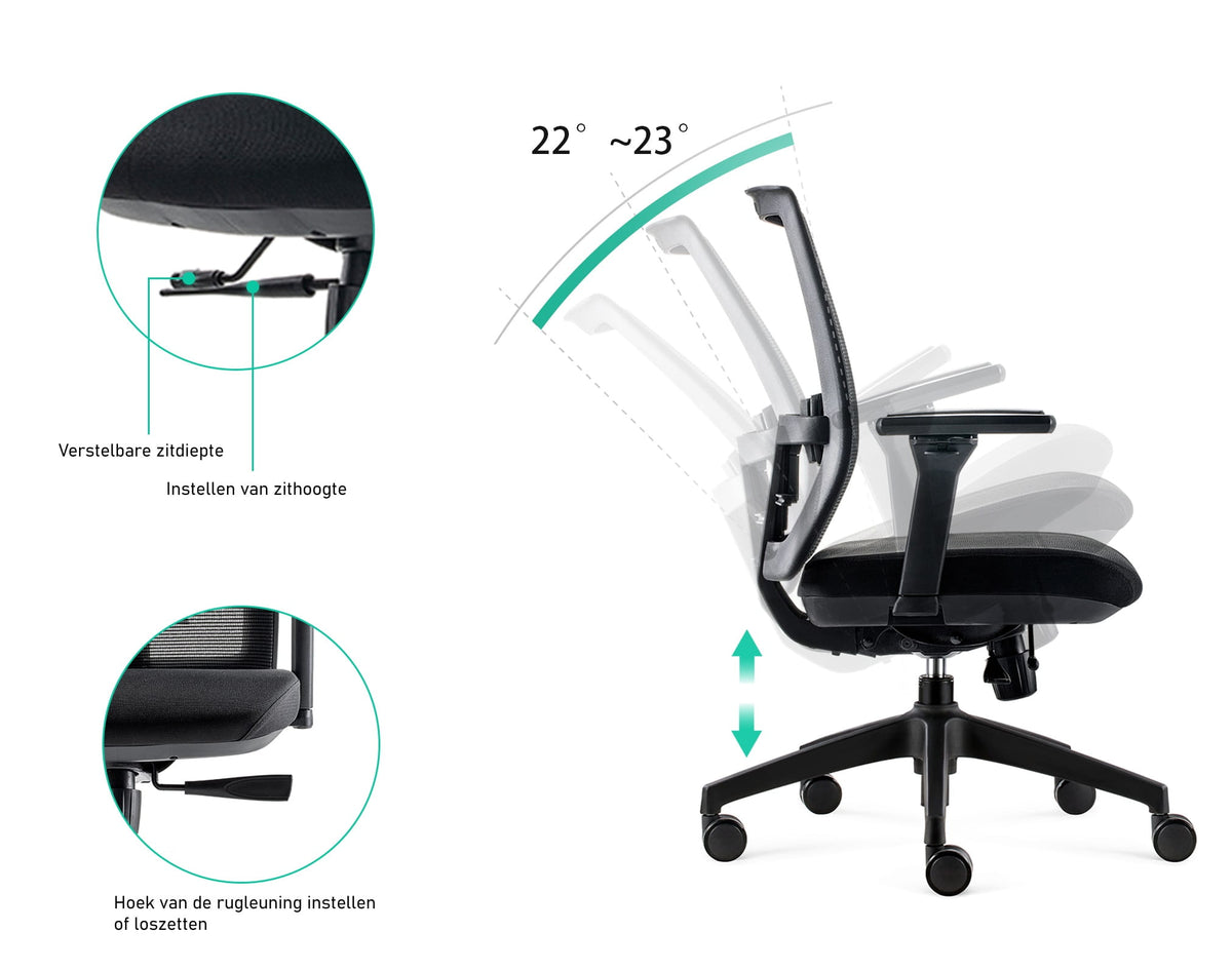 BENS 835-Ergo-4 Zwart