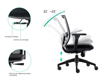 BENS 835-Ergo-4 Zwart