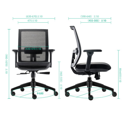 BENS 835-Ergo-4 Zwart