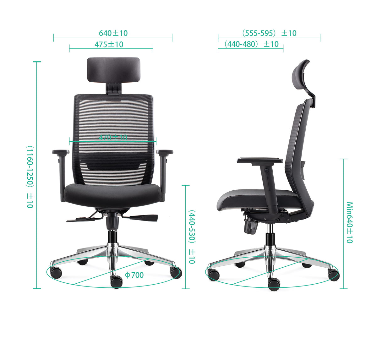 BENS 850-Ergo-3 Zwart