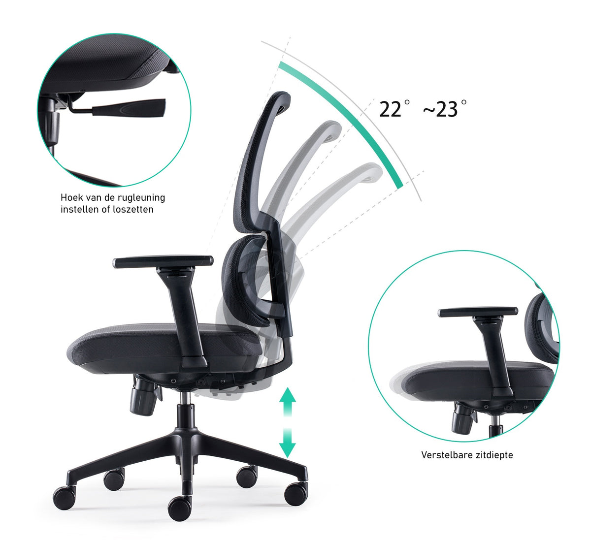 BENS 839-Ergo-4 Zwart