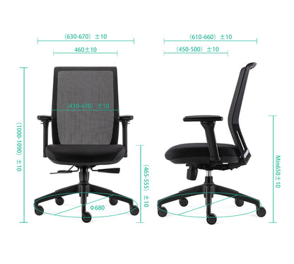 BENS 837H-Ergo-4 Zwart