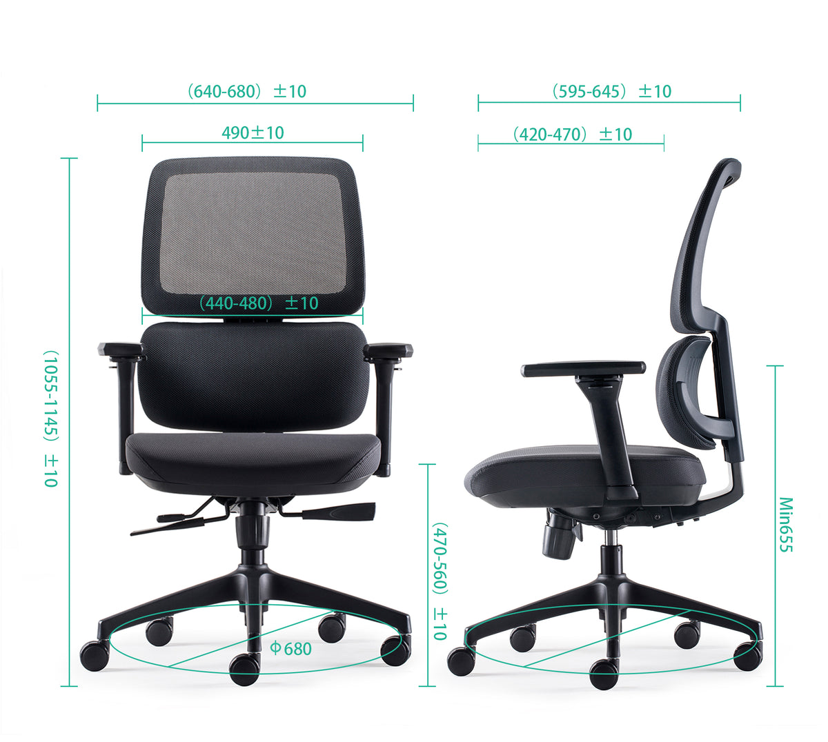 BENS 839-Ergo-4 Zwart